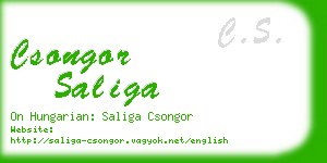 csongor saliga business card